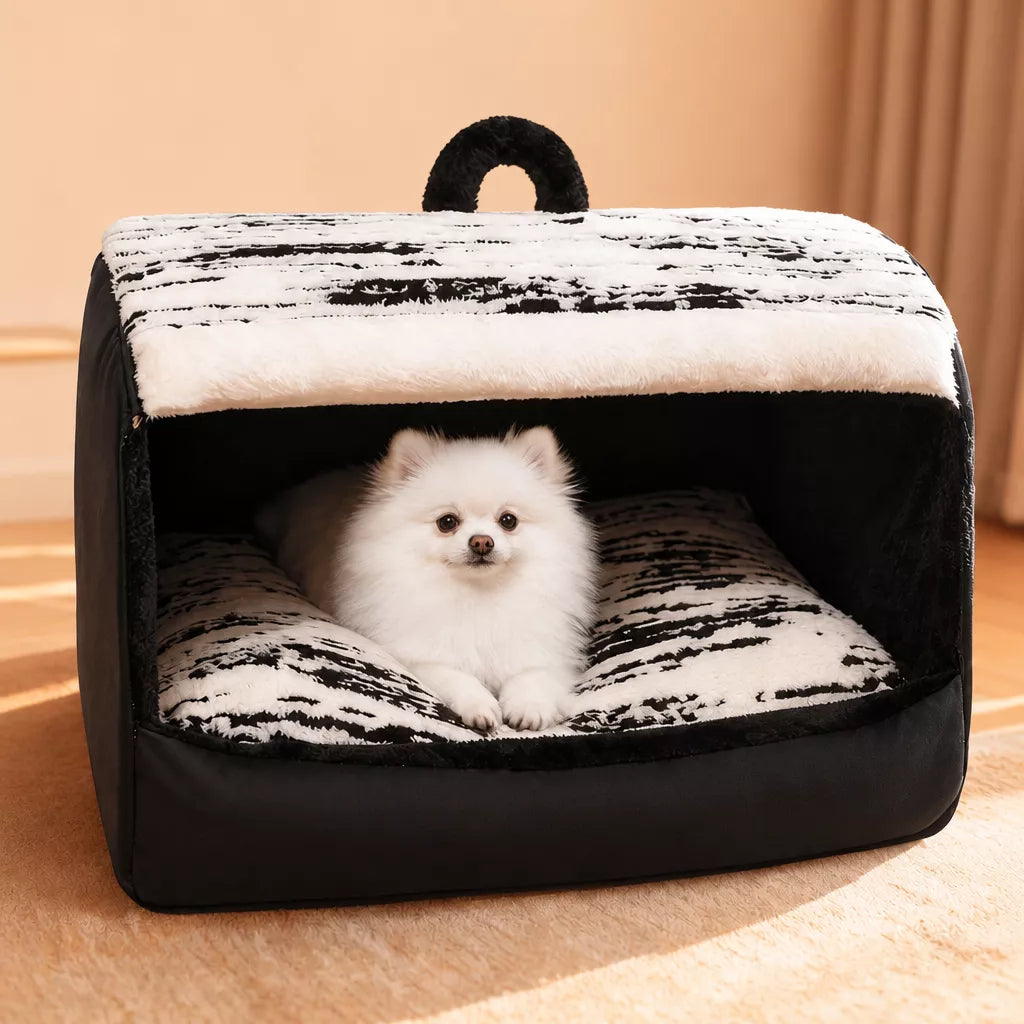 Pet Tent Bed with Removable Washable Mat