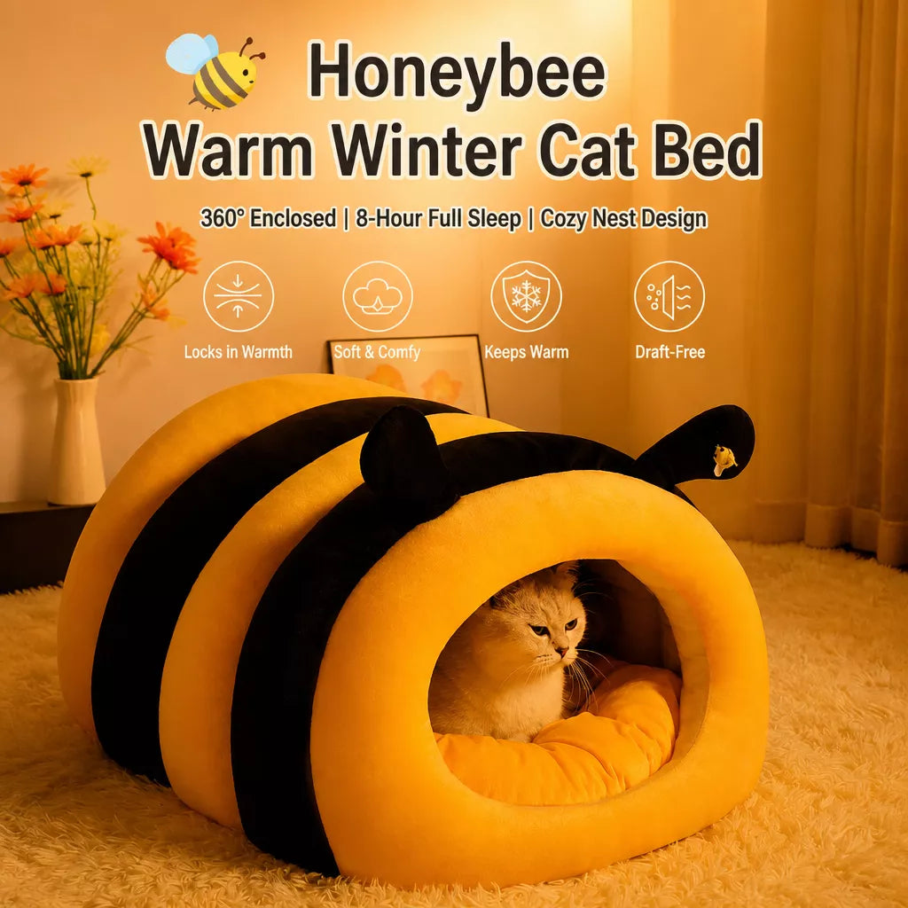 Enclosed Tent-Style Pet Bed for Cats and Small Dogs