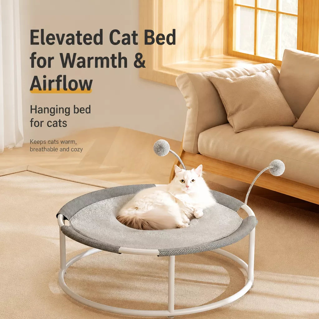 All-Season Cat Tower with Bed and Hammock