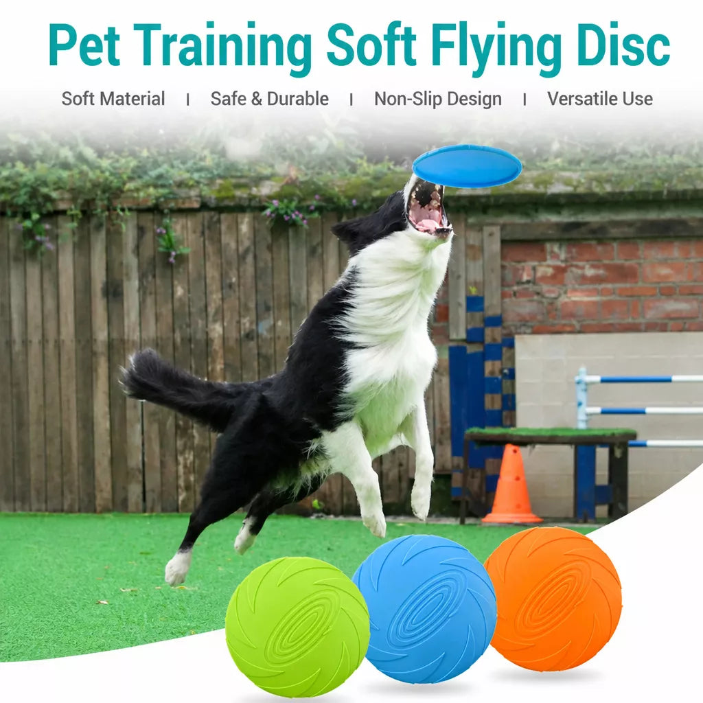 Floating Dog Flying Disc Toy for Training and Interactive Play