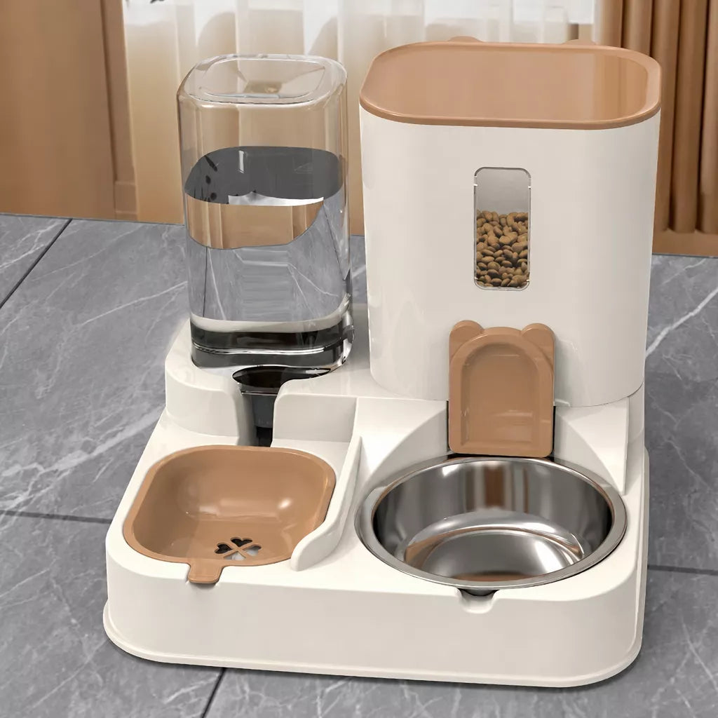 Automatic Pet Feeder and Water Bowl for Cats & Dogs