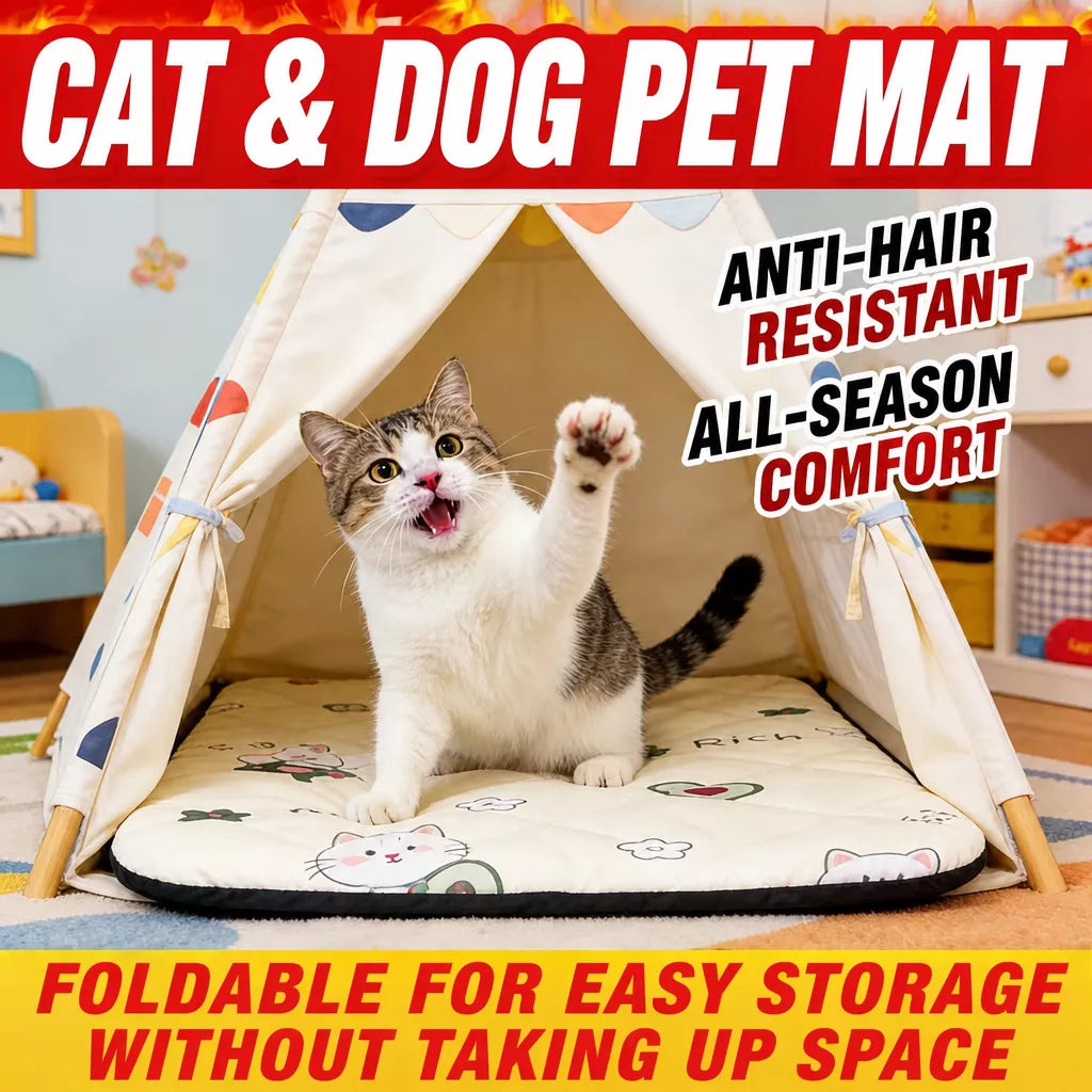 Reversible Waterproof Oxford Cloth Pet Mat for Dogs & Cats