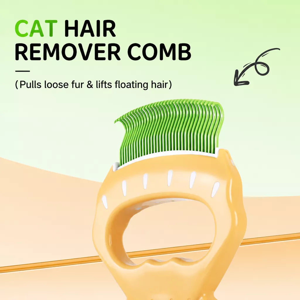Shell-Shaped Pet Deshedding Comb