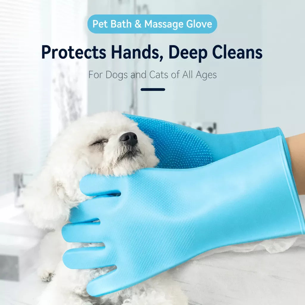 Pet Bathing & Grooming Gloves