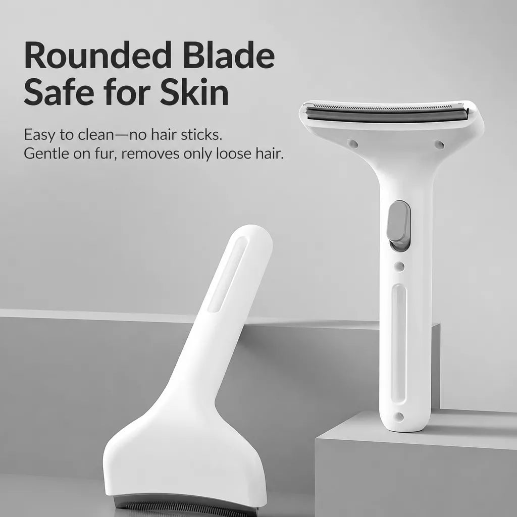 Curved-Tooth Pet Grooming Comb for Cats and Dogs