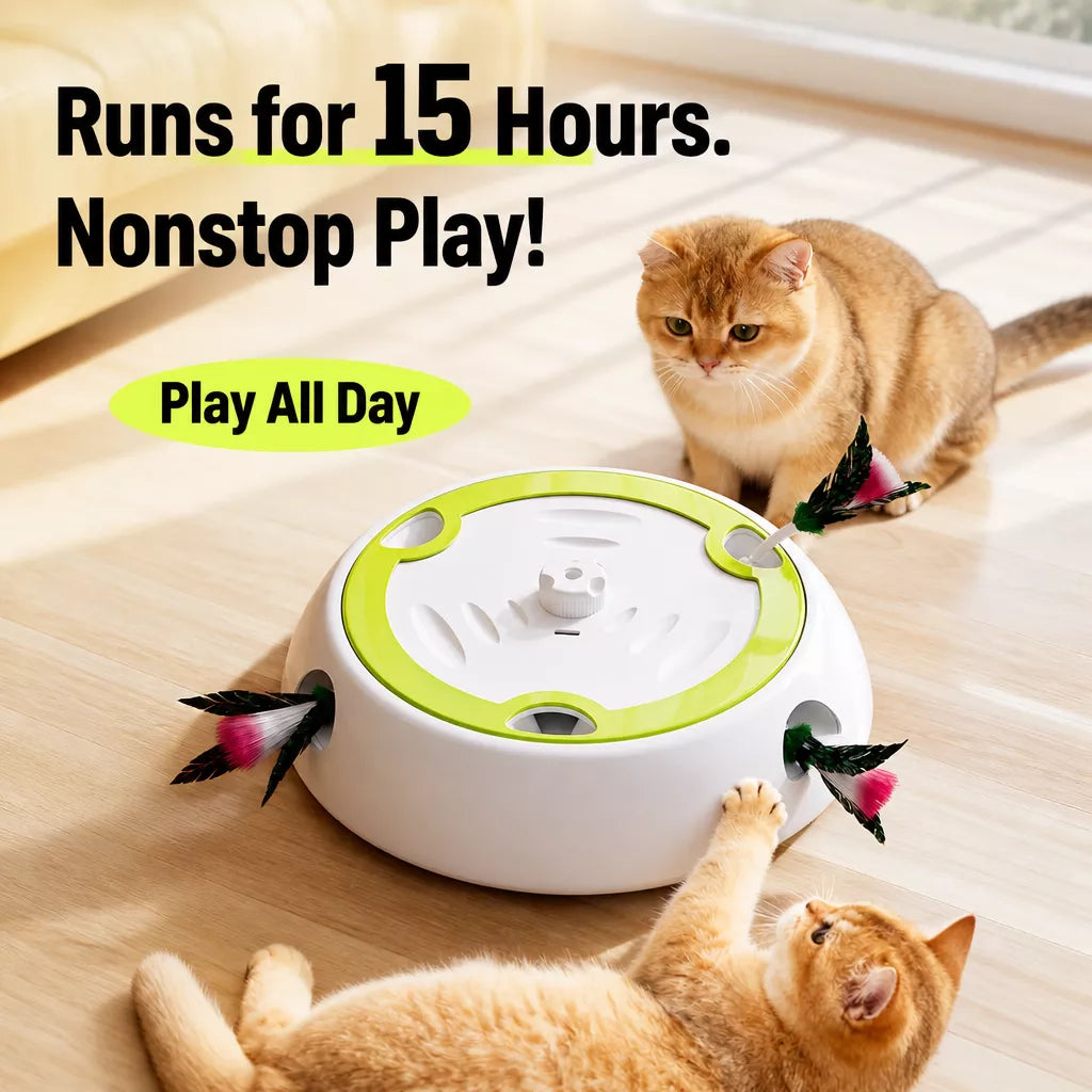 Rechargeable Automatic Whack-a-Mole Cat Toy