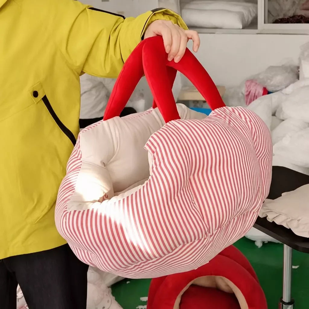 Portable Polyester Pet Bed with Carry Handle