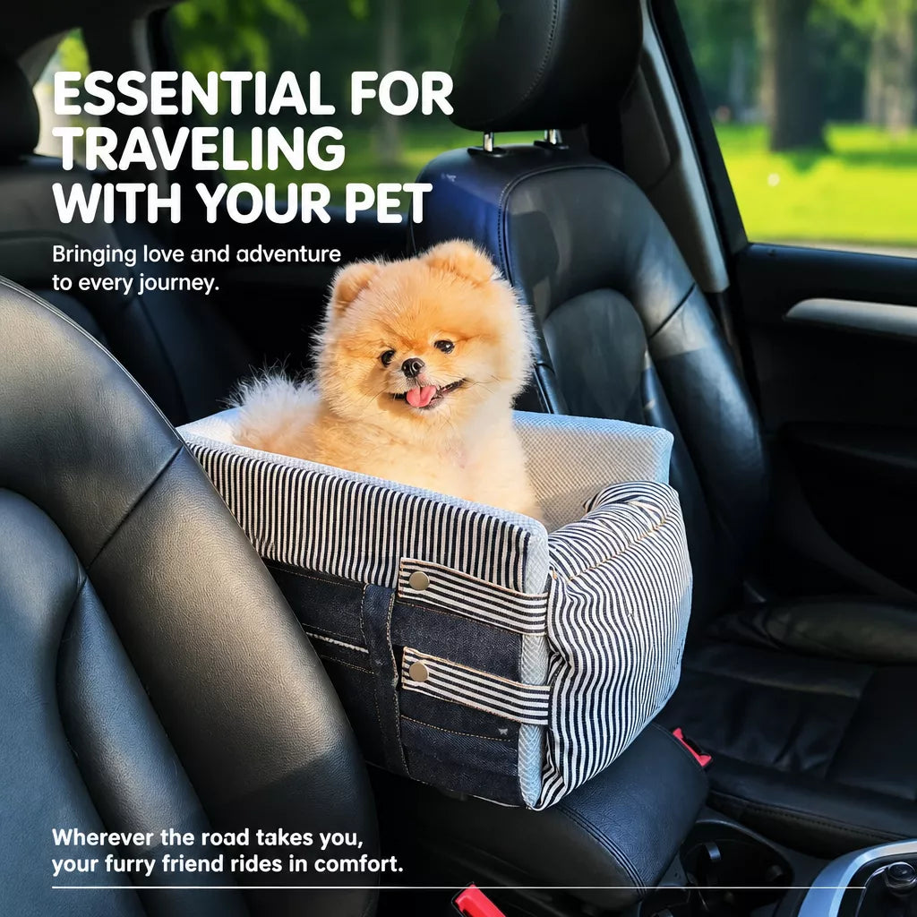Small Pet Car Seat Bed for Dogs and Cats