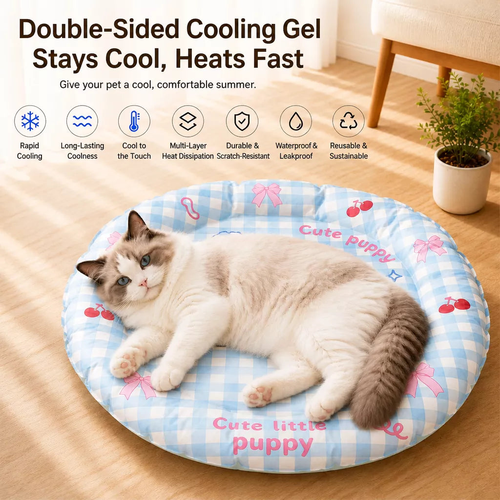 Round Nylon Pet Mat for Dogs and Cats