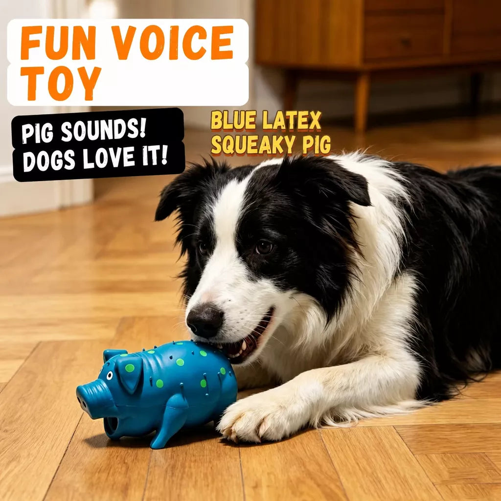 Latex Squeaky Pig Dog Toy