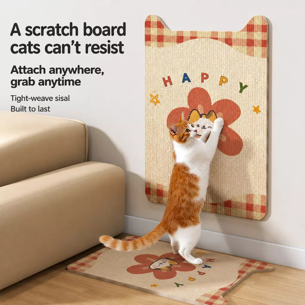 Corner Wall-Mounted Cat Scratcher with Braided Cotton Rope