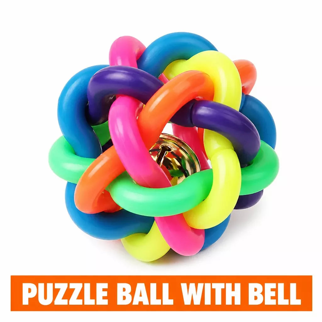 Squeaky Rope Ball Toy for Cats and Dogs