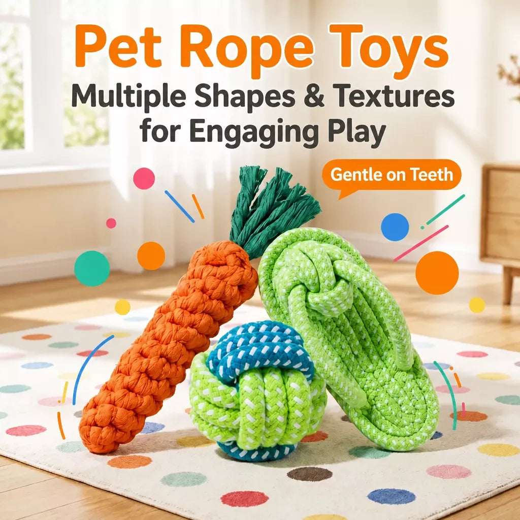 Interactive Dog Toys for Small to Medium Dogs – Tug & Squeaky