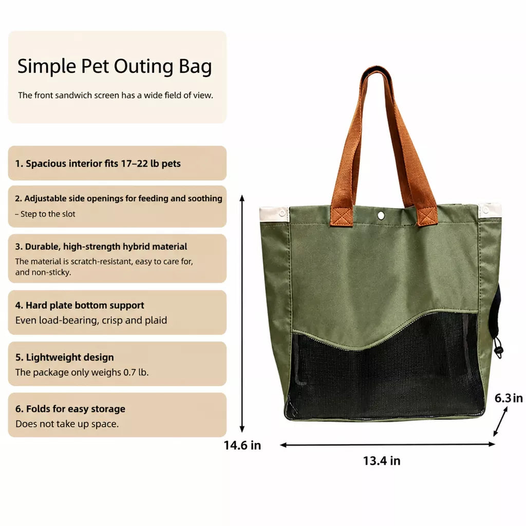 Adjustable Shoulder Pet Carrier for Cats and Small Dogs