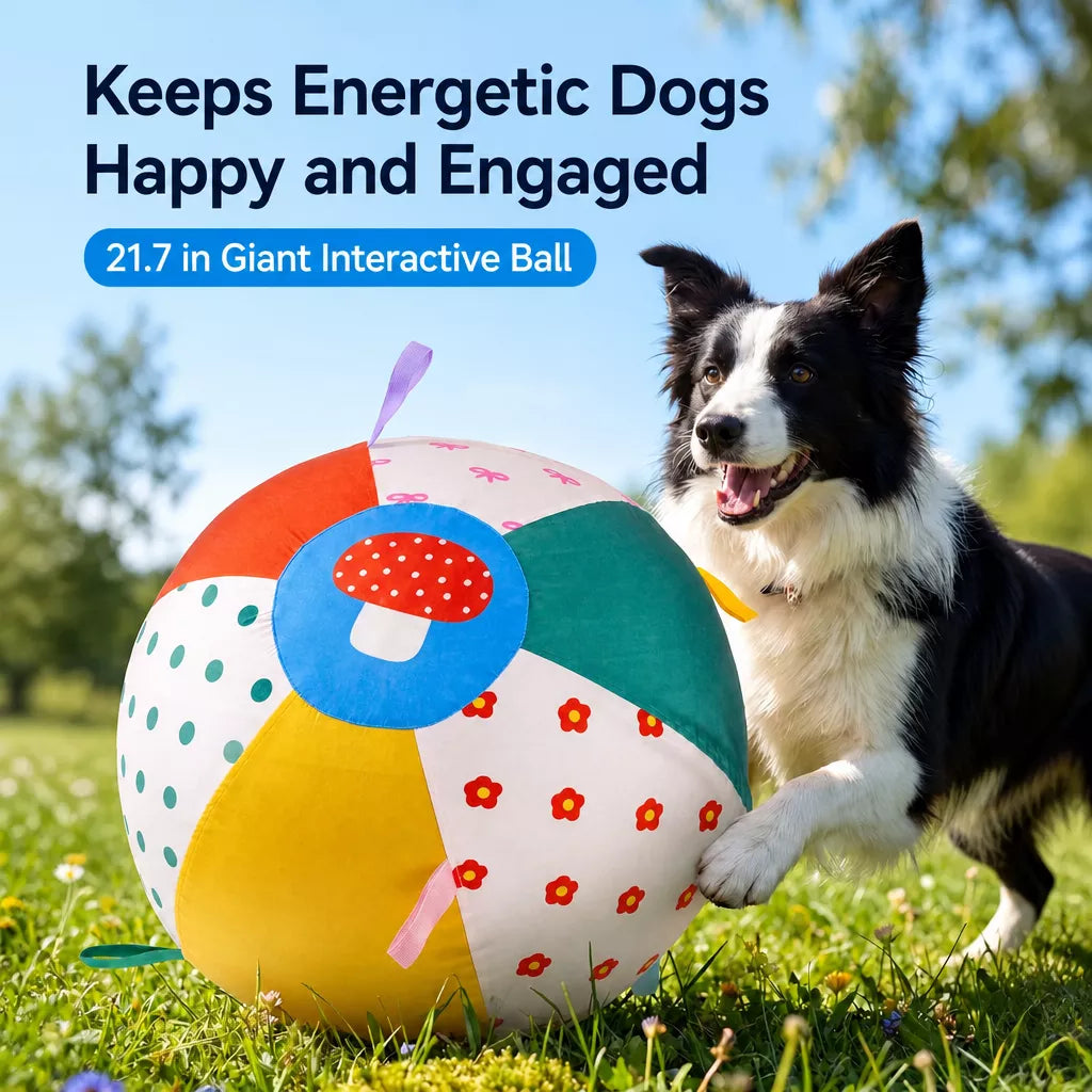 Oversized Interactive Dog Toy Ball for Medium & Large Dogs