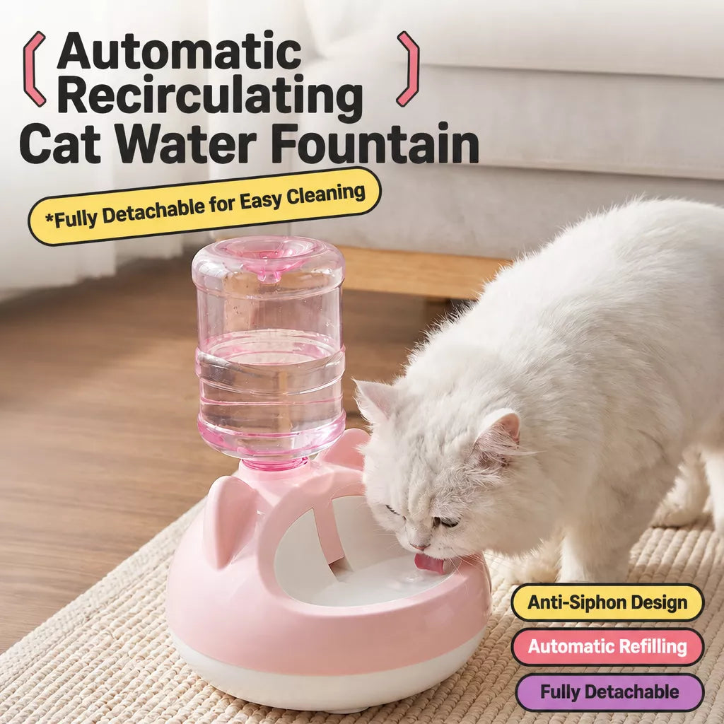 Automatic Pet Water Refill Dispenser for Cats and Dogs