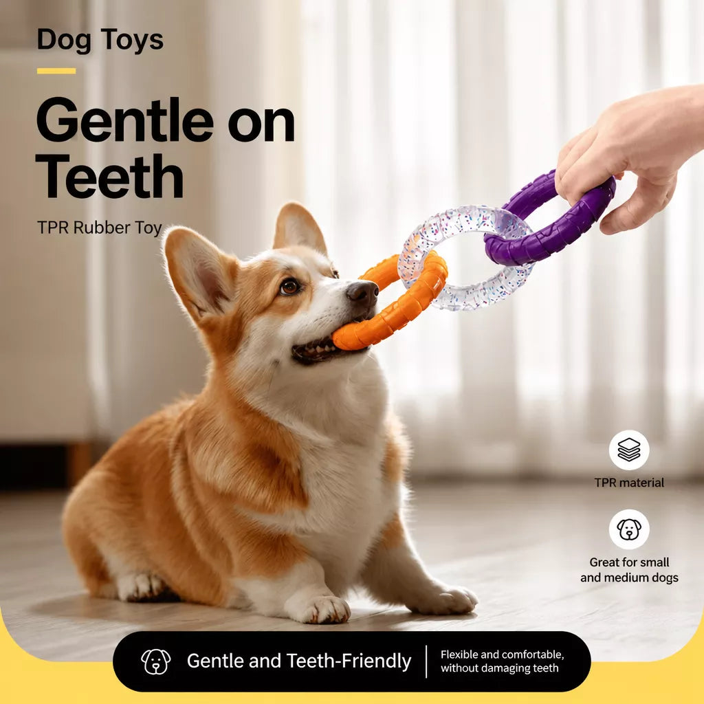 Dog Tug Ring Toy for Interactive Play