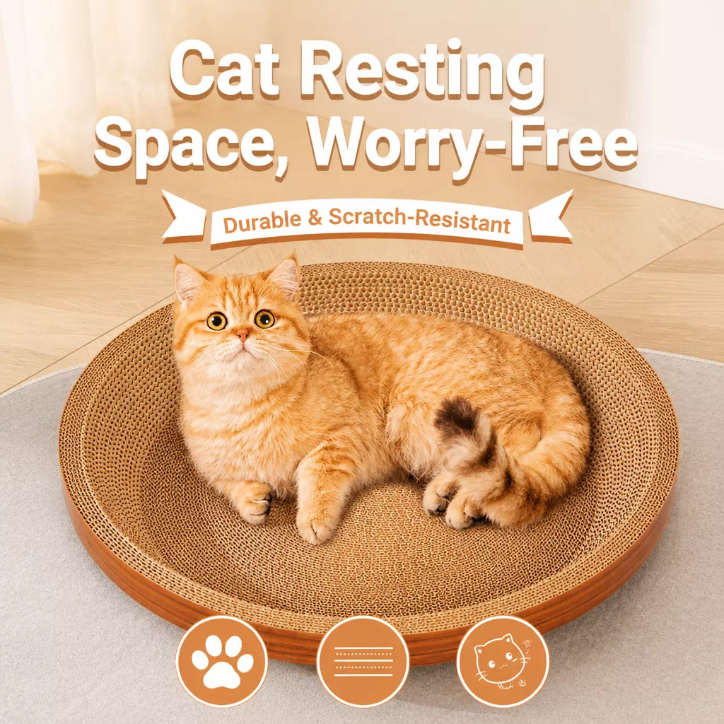 Corrugated Cardboard Cat Scratcher Lounge
