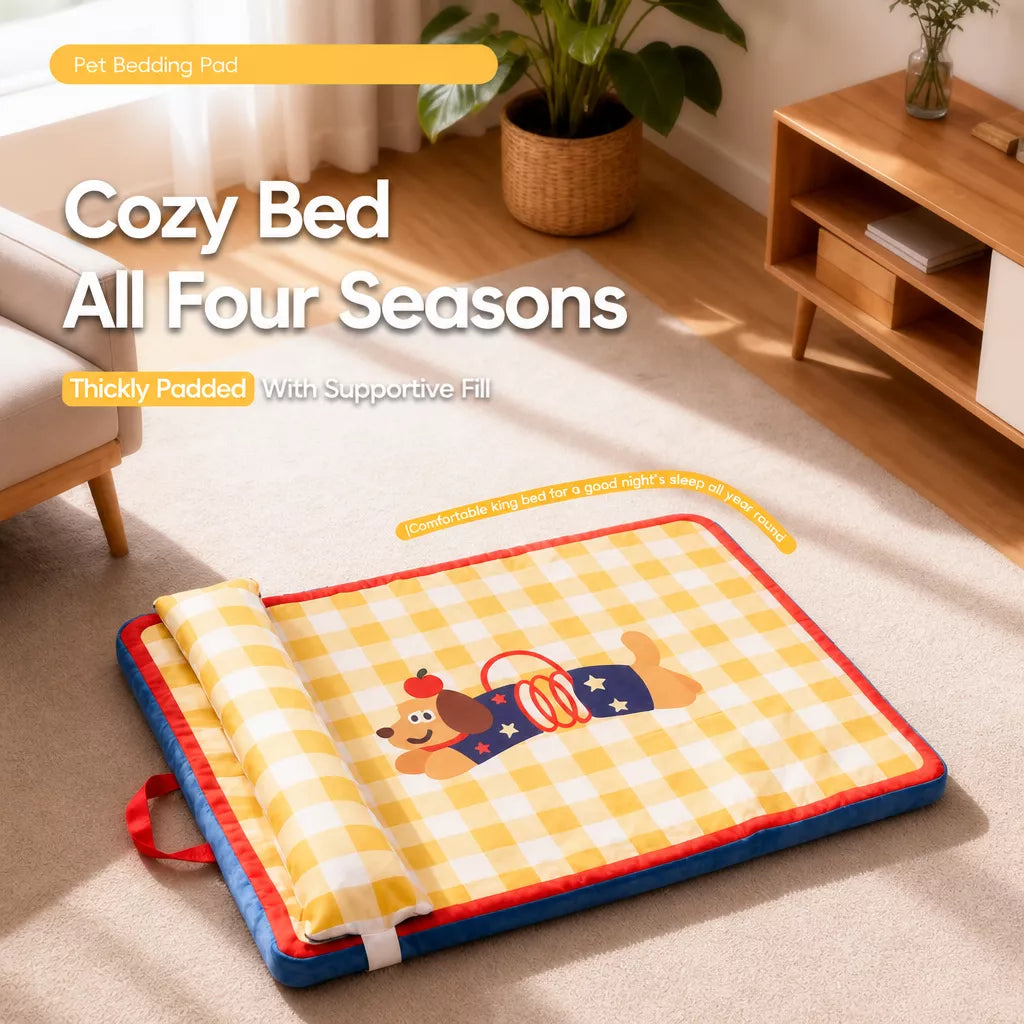 Non-Slip Water-Resistant Pet Bed Mat for Dogs and Cats