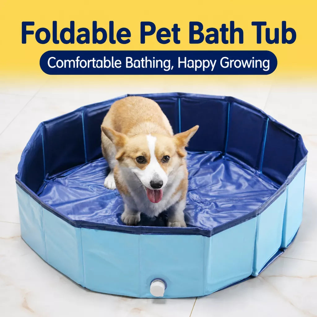 Foldable Pet Bath Tub for Cats & Dogs