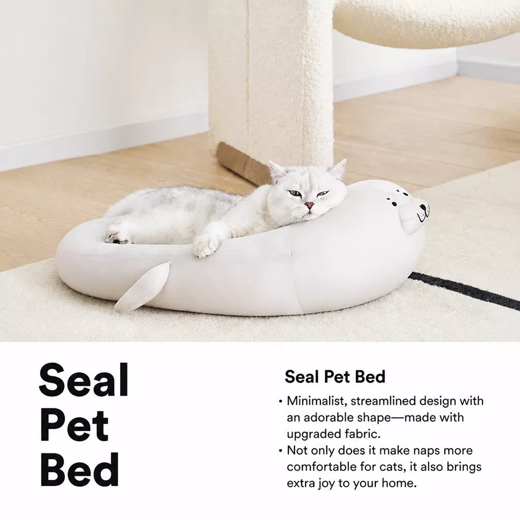 Semi-Enclosed Washable Pet Bed for Cats and Dogs