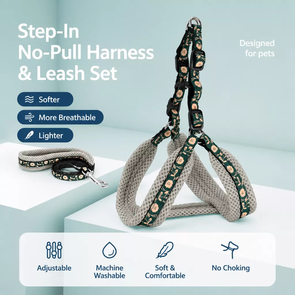 Small Dog Vest Harness and Leash