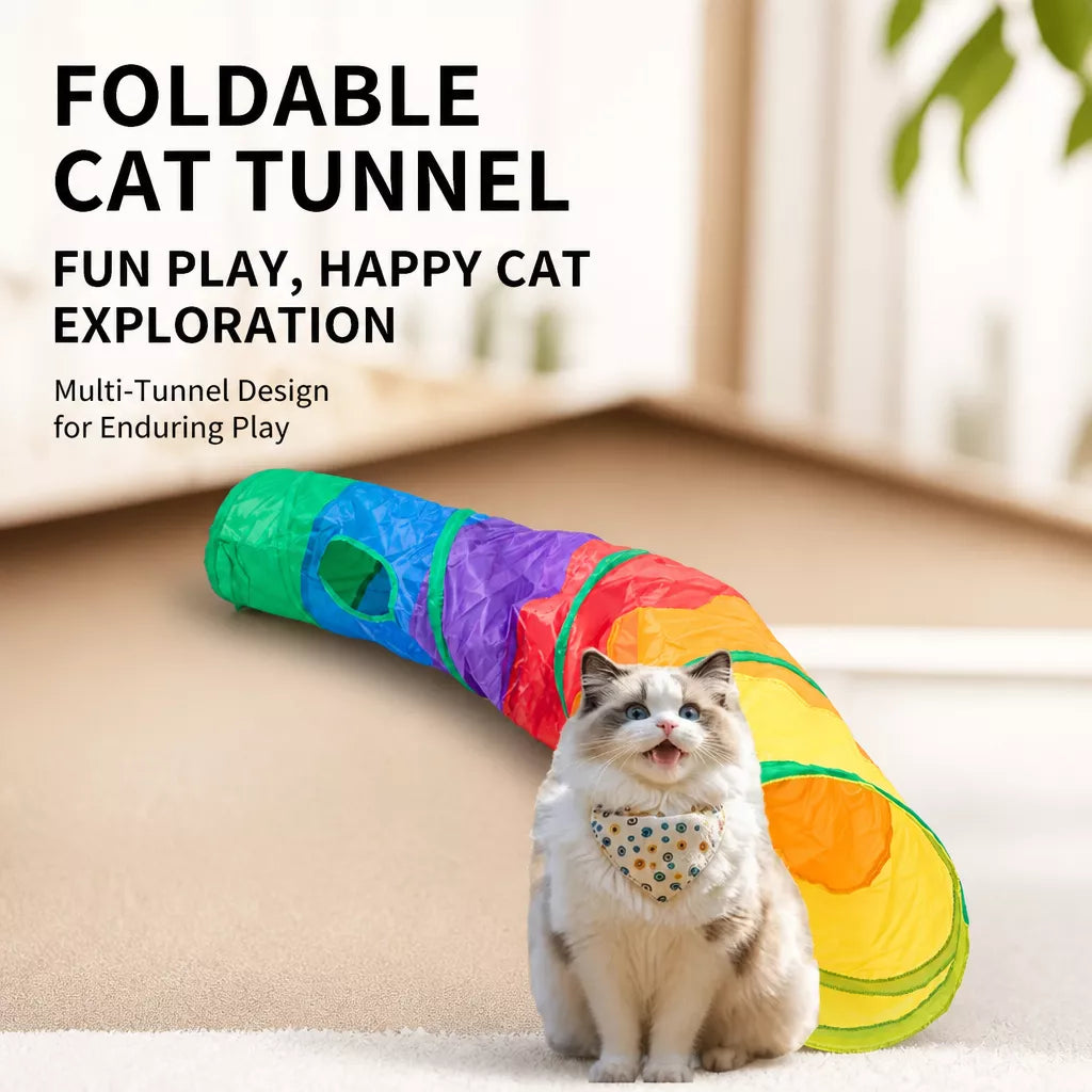 Cat Tunnel Toy for Indoor Play