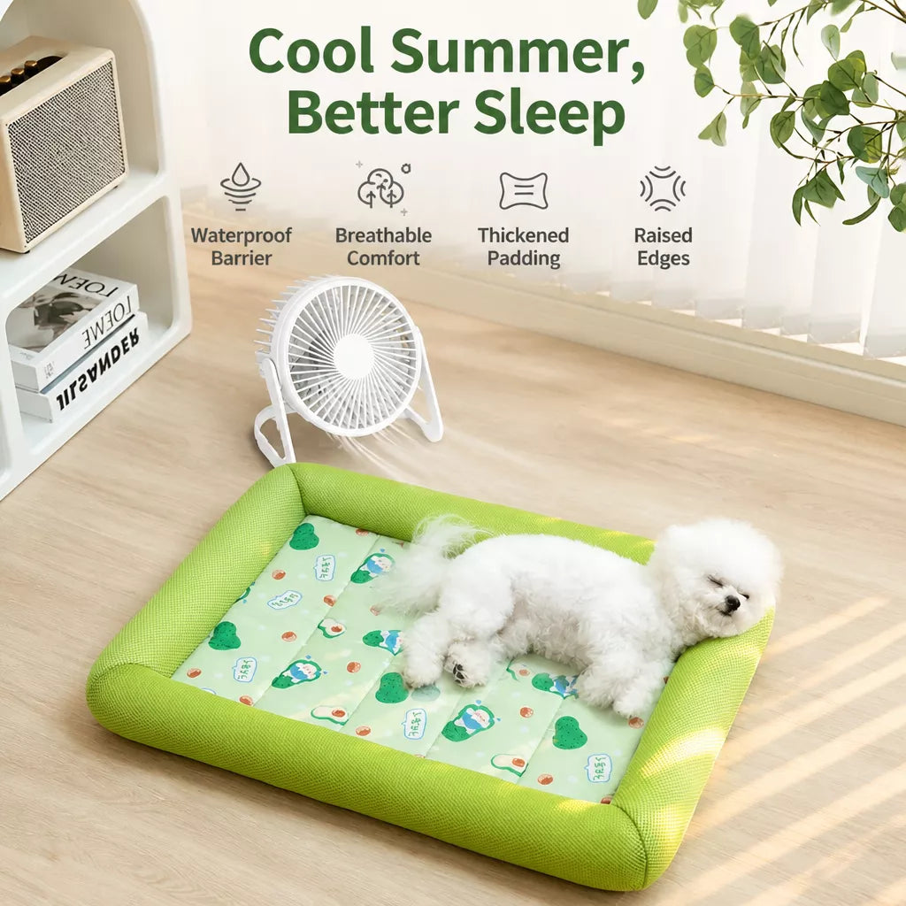 Removable Washable Fabric Dog Bed for Year-Round Use