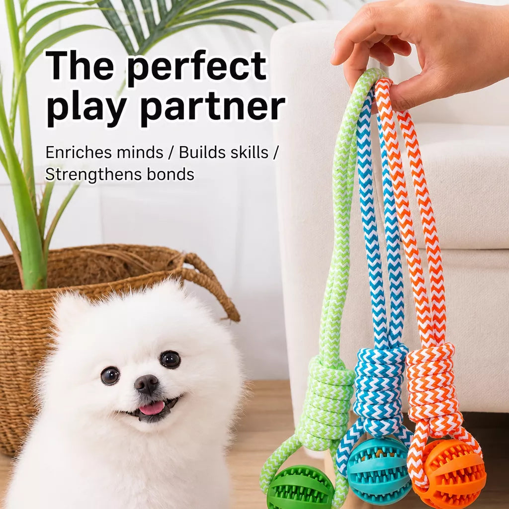 Knotted Rope Dog Toy for Tug, Fetch & Chew Play