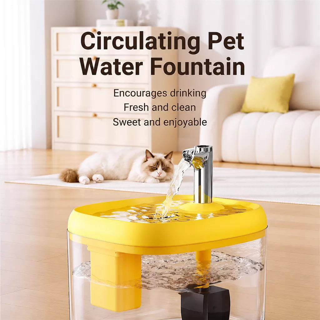 1.5 L Automatic Pet Water Fountain with Circulating Filter for Cats & Dogs