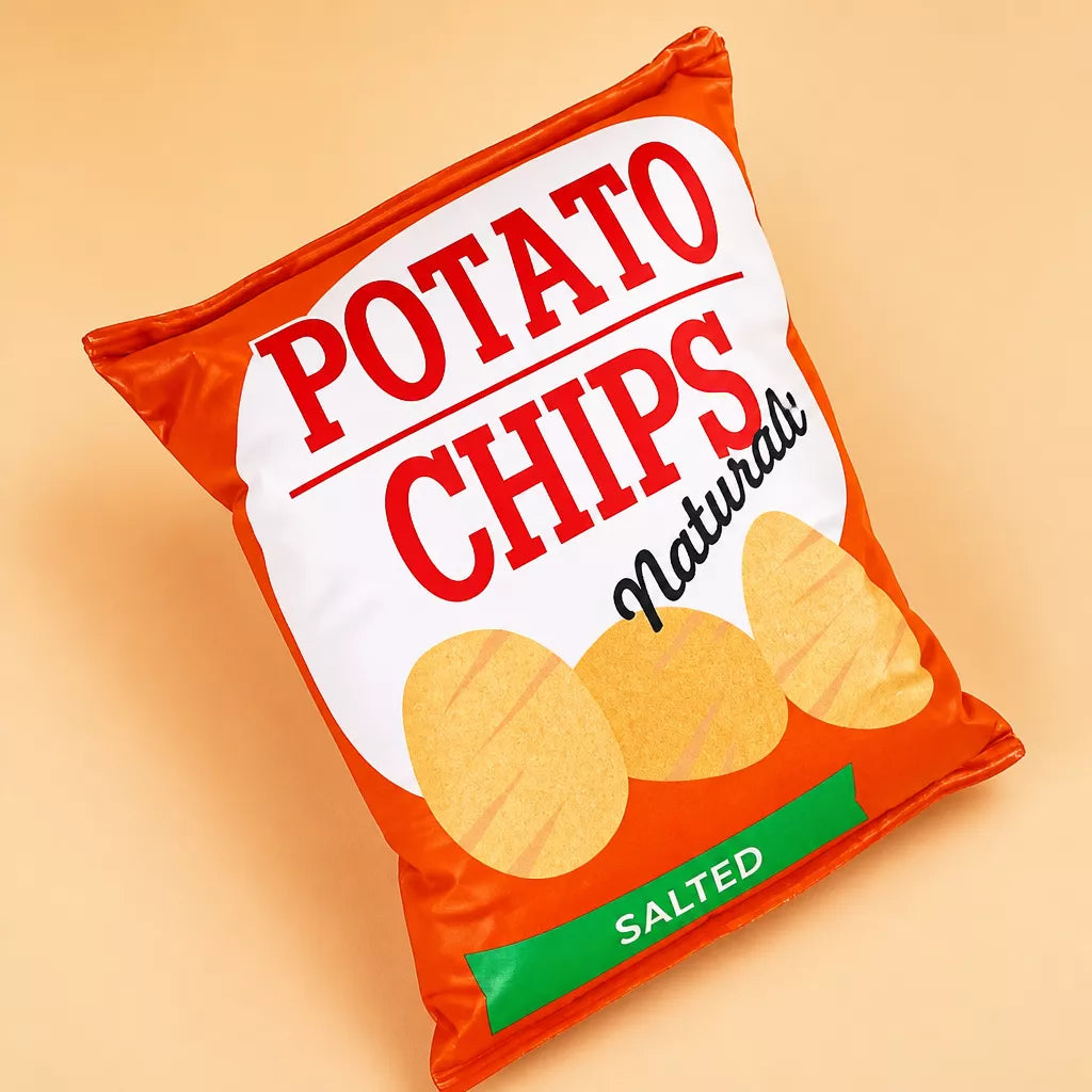 Plush Squeaky Potato Chip Toy for Dogs and Cats