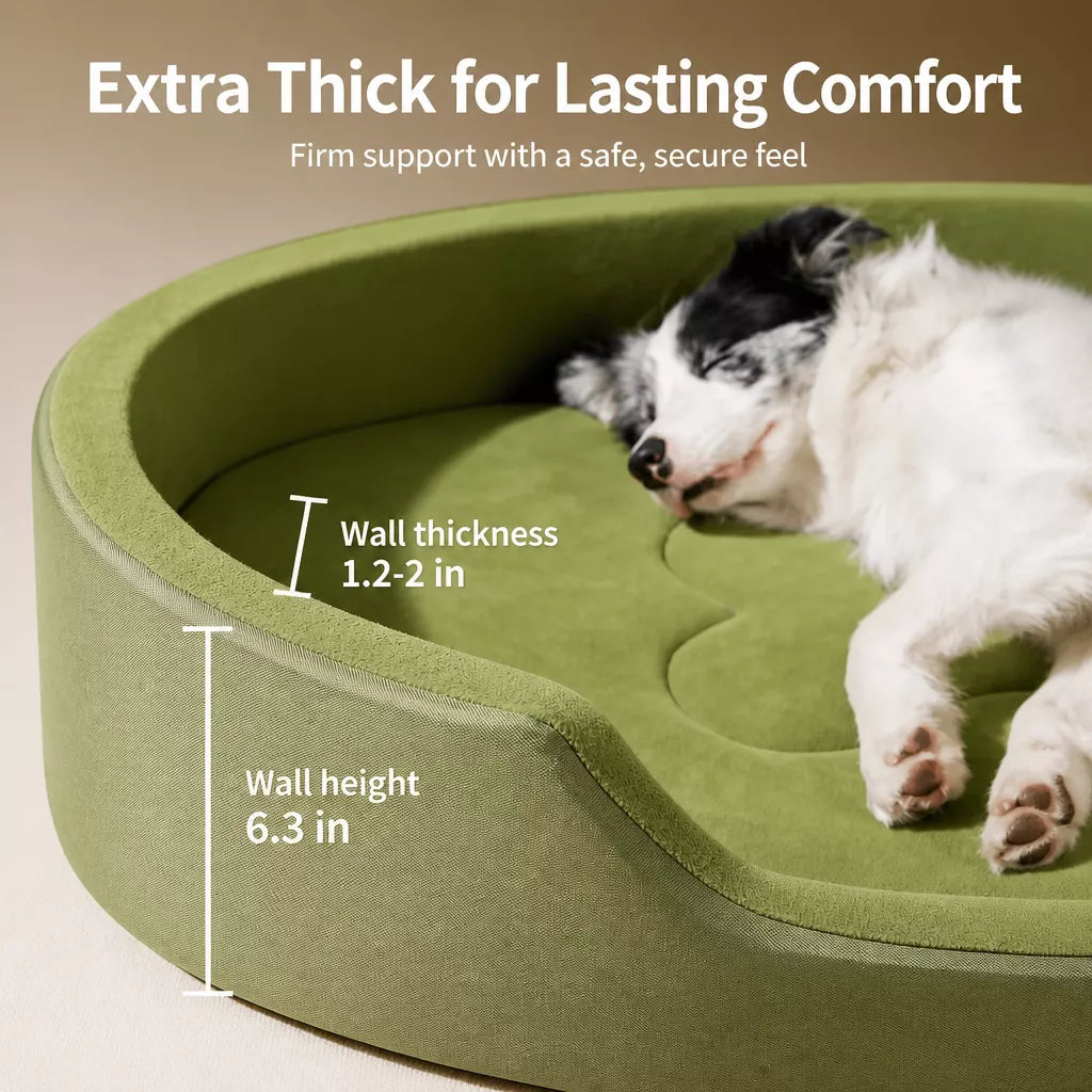 All-Season Washable Dog Bed with Removable Cover