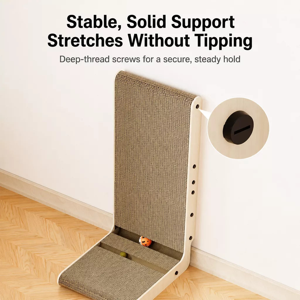 L-Shaped Kraft Paper Cat Scratcher