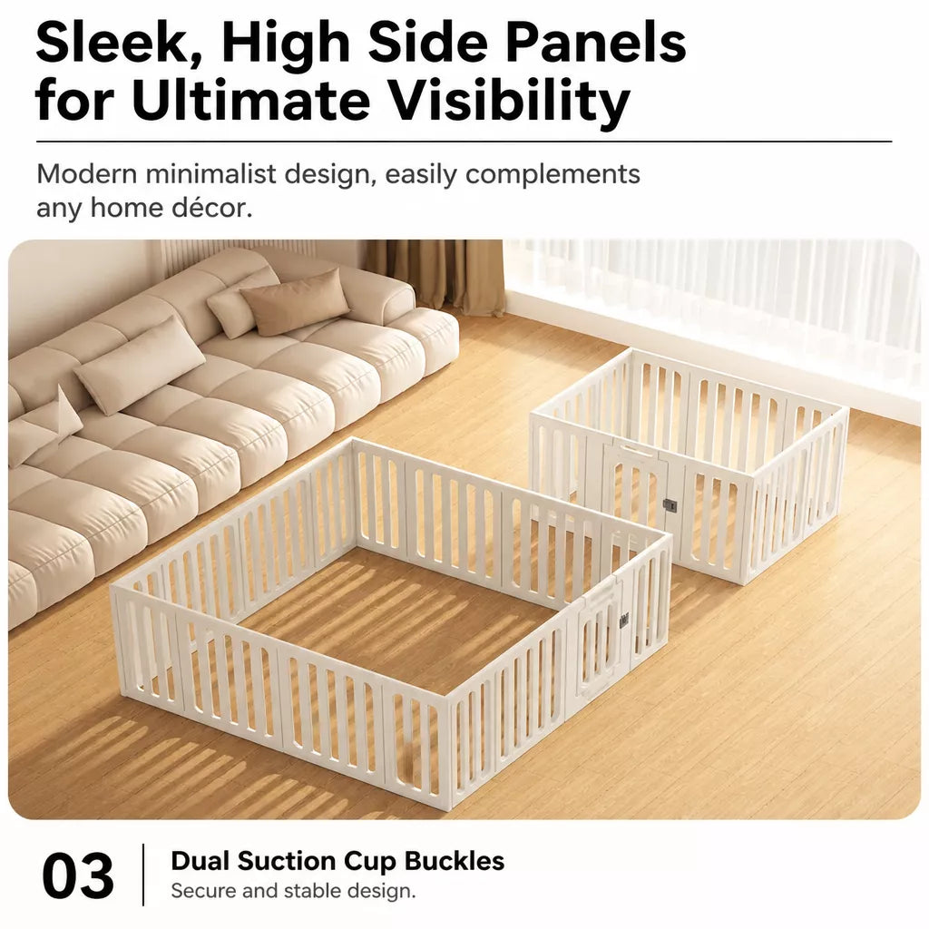 Indoor Pet Playpen with Door for Small Dogs