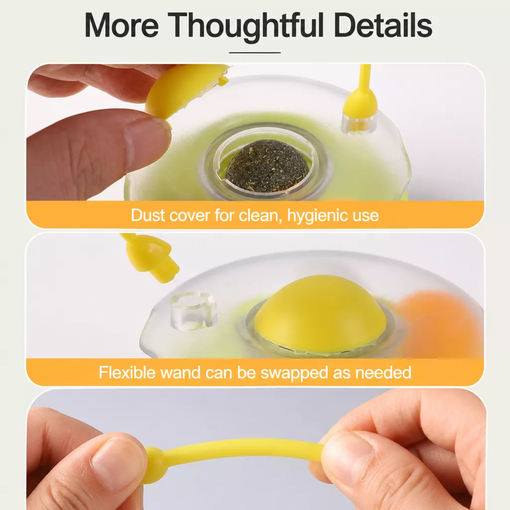 Wobble Cat Toy with Feather Teaser