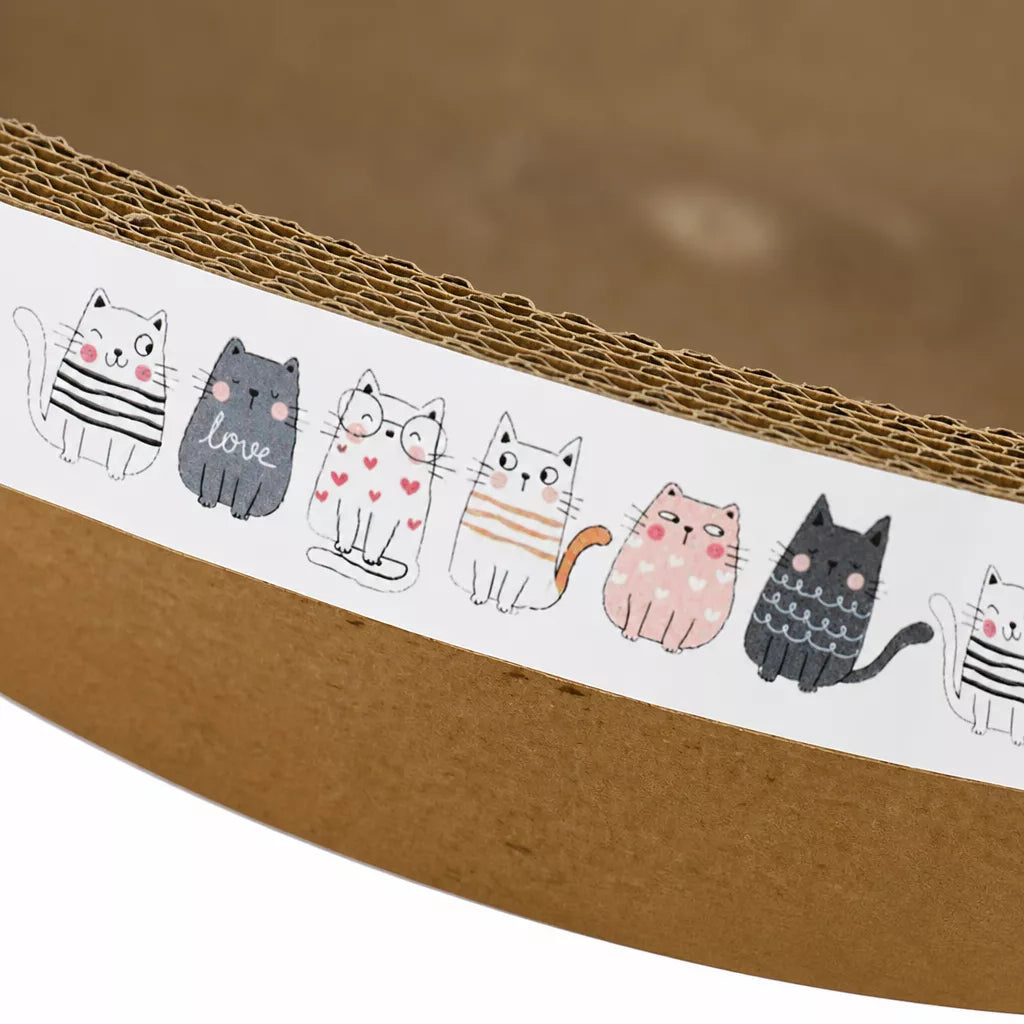 Corrugated Cardboard Cat Scratcher Bed