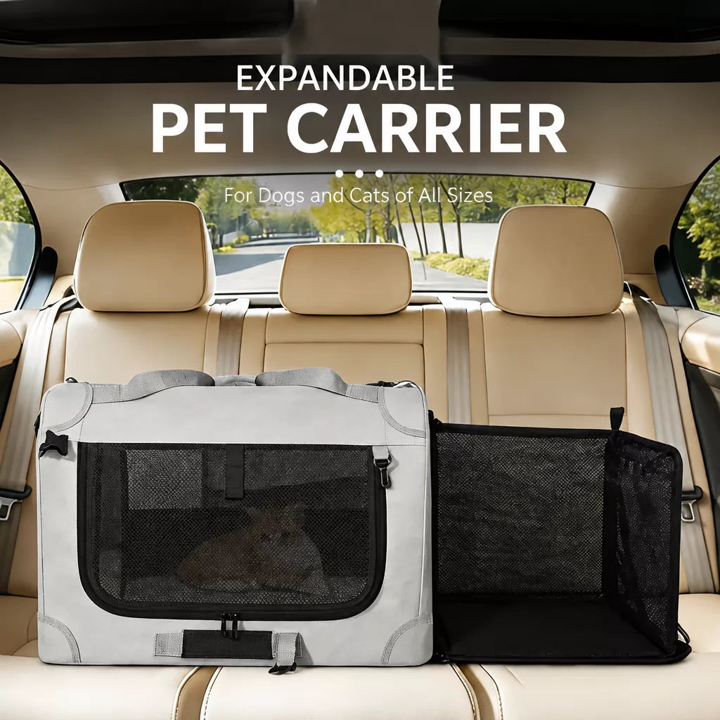 Large Foldable Pet Carrier for Cats and Dogs