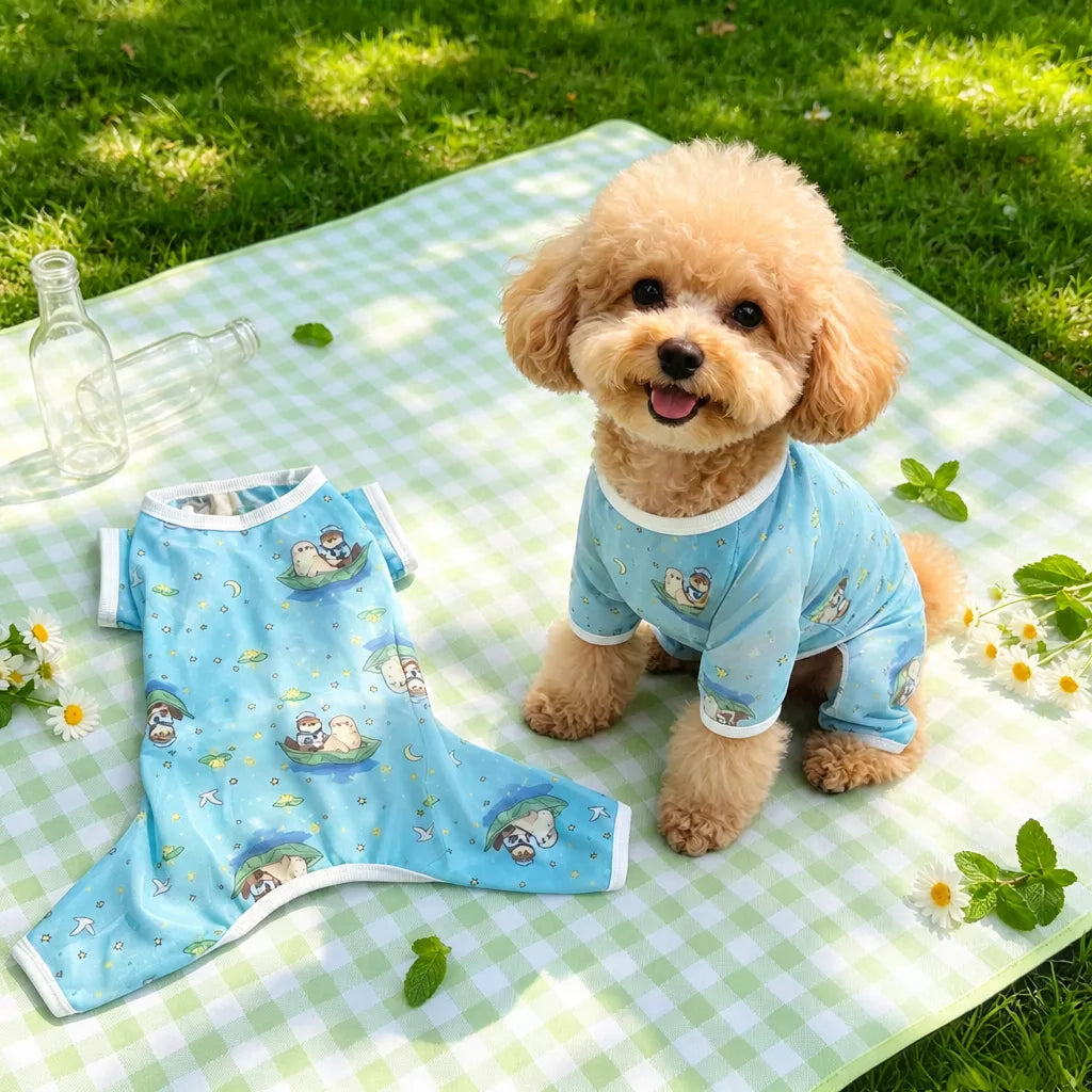 Lightweight Four-Leg Dog Shirt for Summer