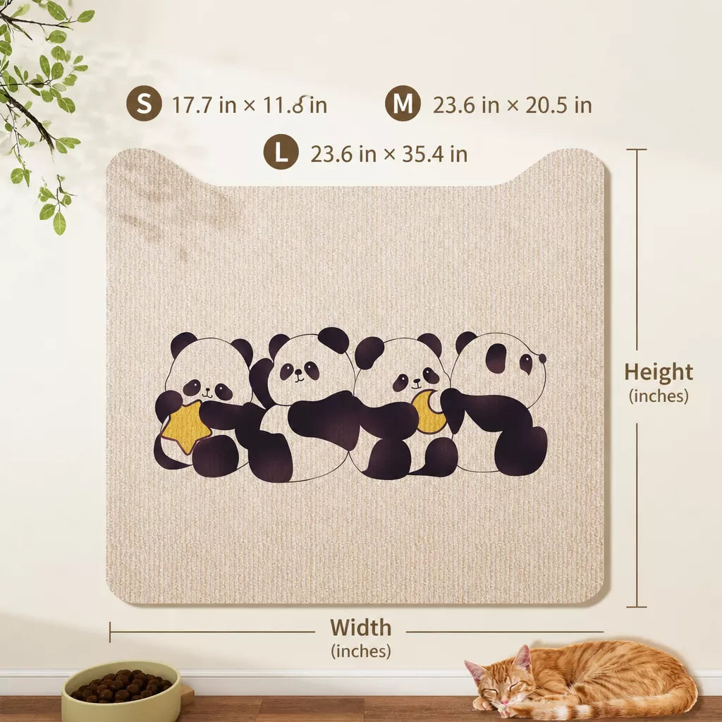 Self-Adhesive Cat Scratching Mat for Doors