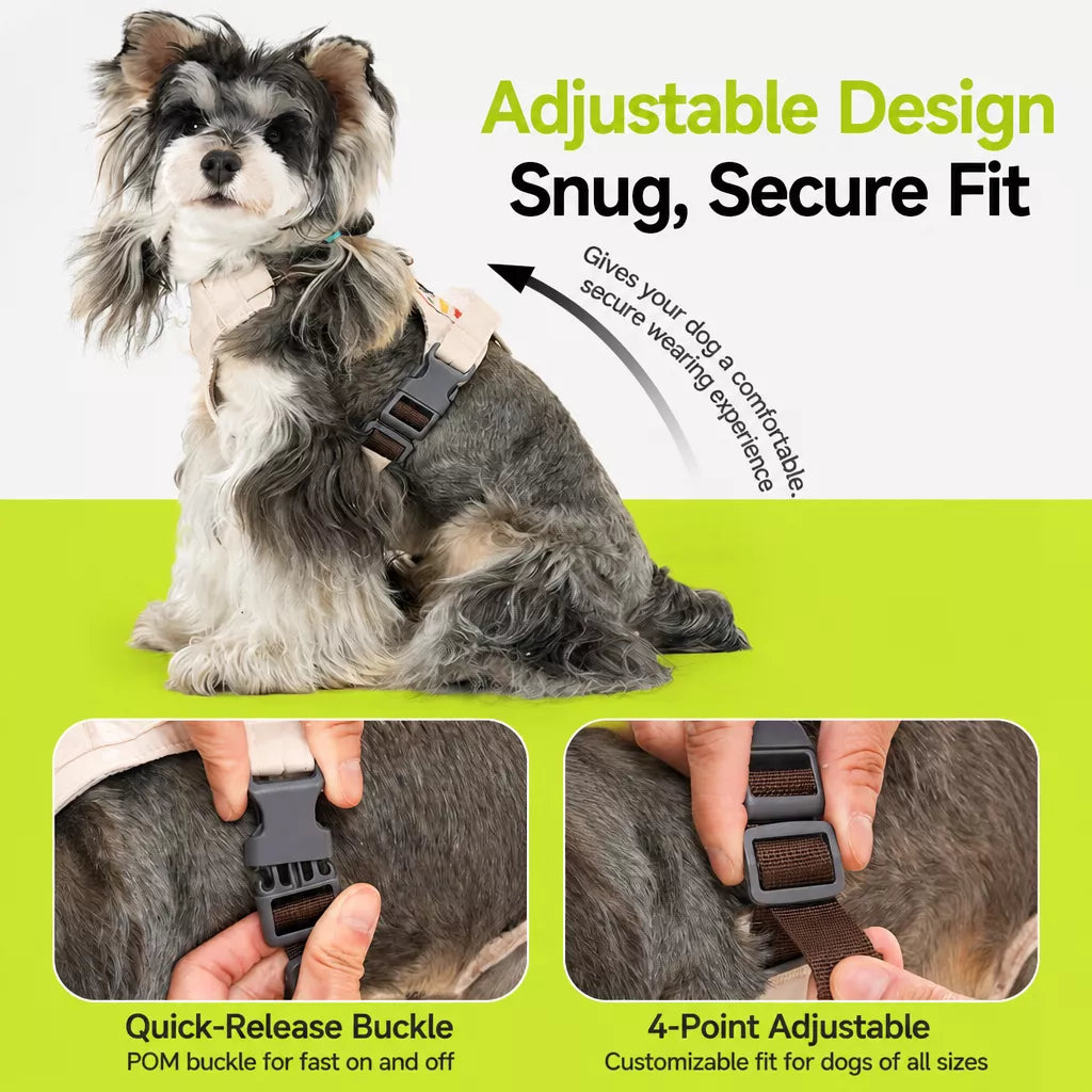 Adjustable Vest-Style Dog Harness with Leash for Walks
