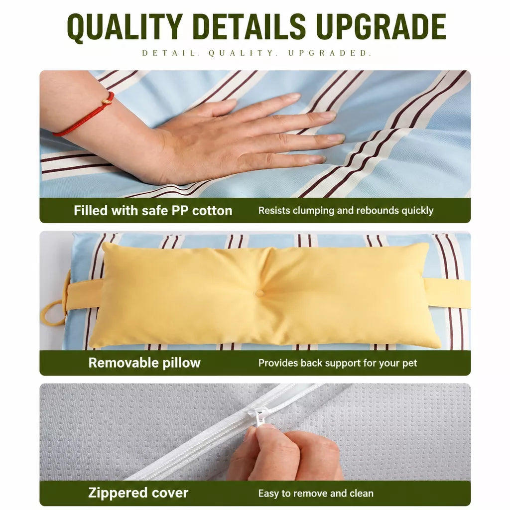 Removable Washable Pet Bed for Cats and Small to Medium Dogs