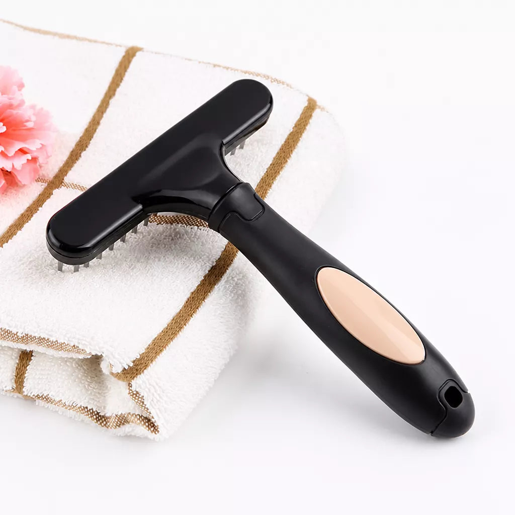 Long-Hair Dog Deshedding Rake Brush