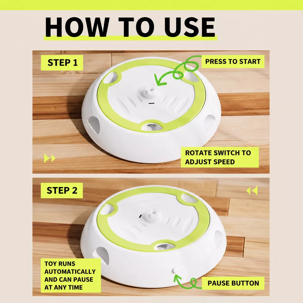 Rechargeable Automatic Whack-a-Mole Cat Toy