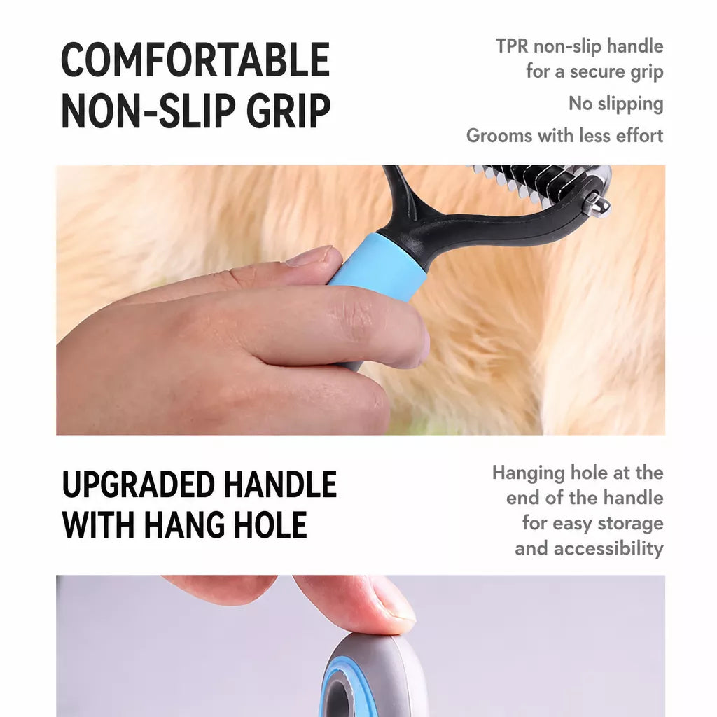Double-Sided Pet Detangling & Thinning Comb