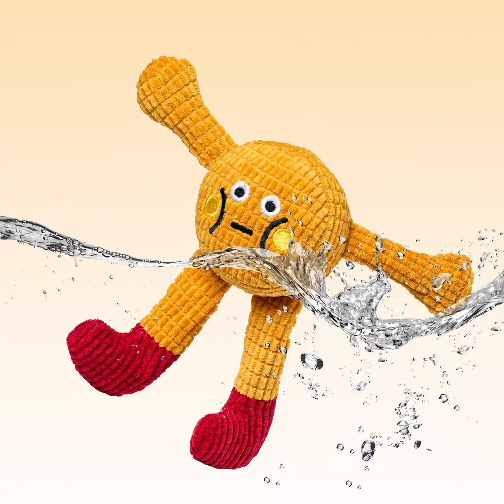 Waffle Plush Cat Toy with Crinkle Sound & Catnip
