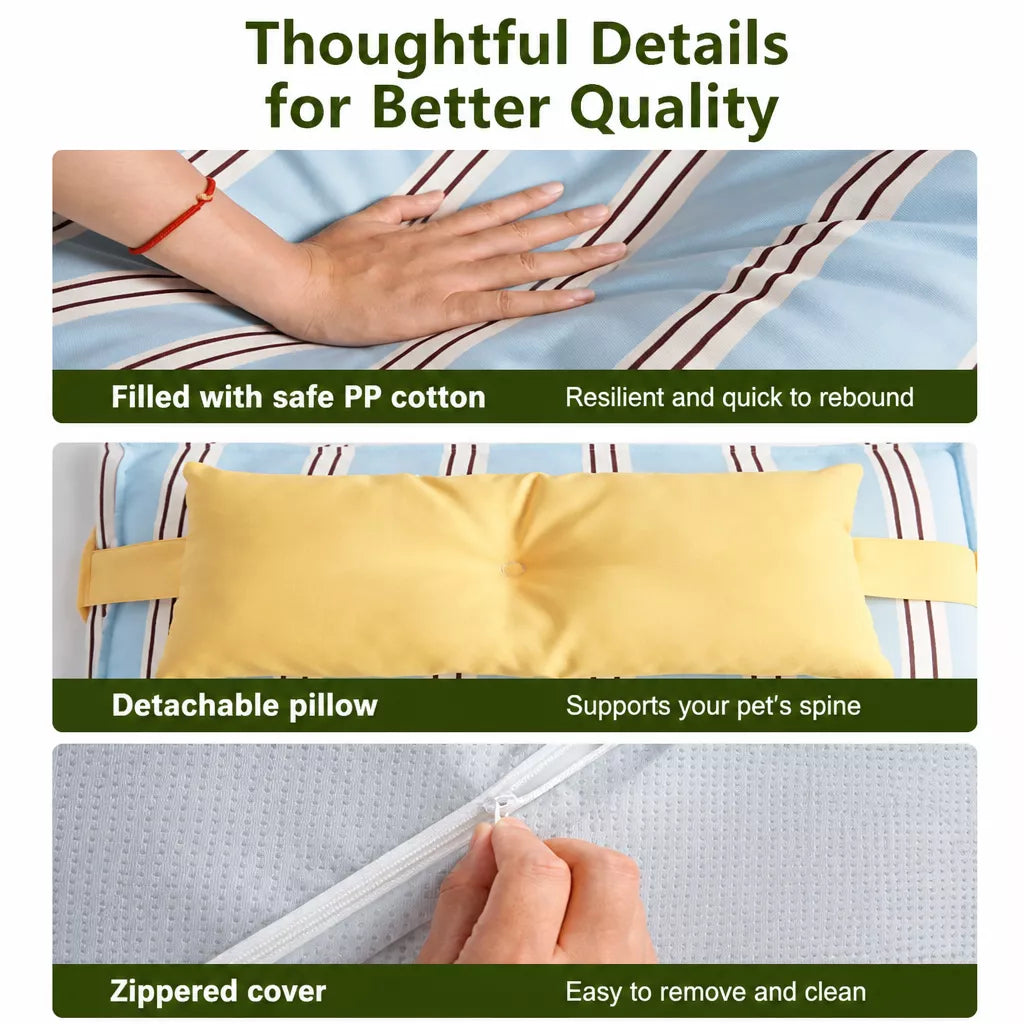 Washable Polyester Pet Bed Mat for Dogs and Cats