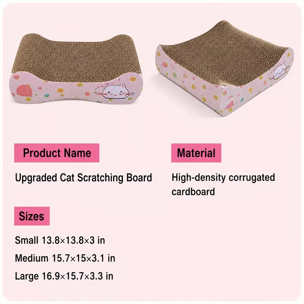 Petal-Shaped Corrugated Cardboard Cat Scratcher Bed