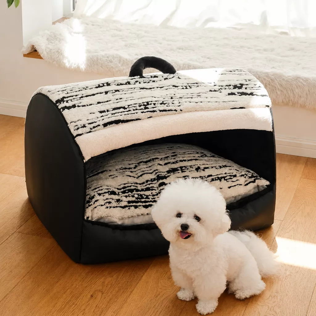 Pet Tent Bed with Removable Washable Mat