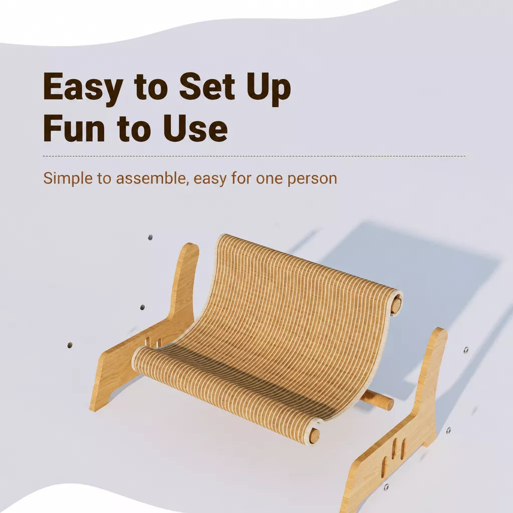 Two-in-One Sisal Cat Scratcher Lounger Bed