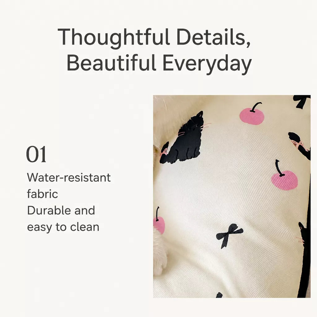 Washable Cotton-Linen Pet Bed Mat for Dogs and Cats